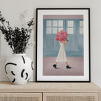 Elegant Walk With Flowers