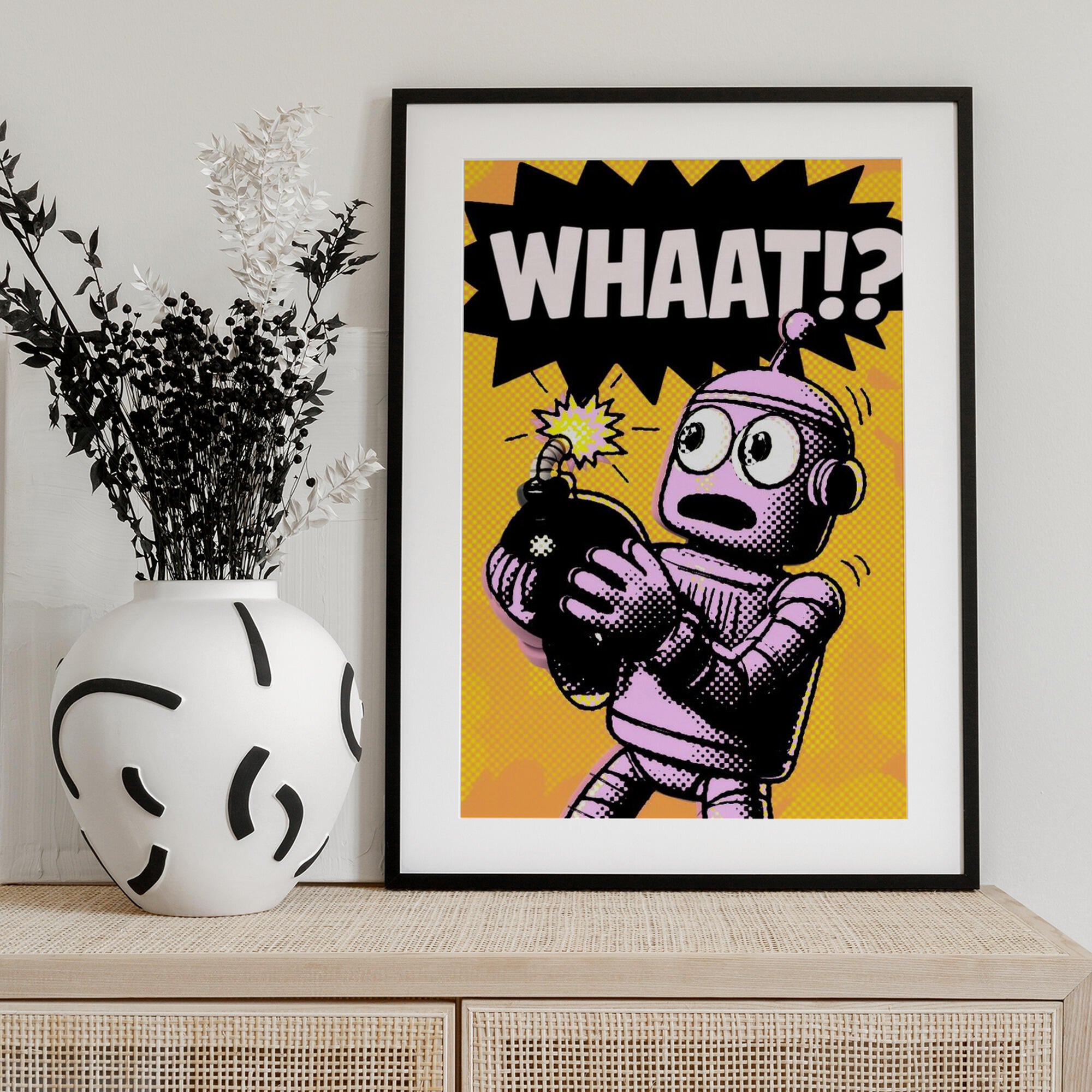 Comic Robot Surprise