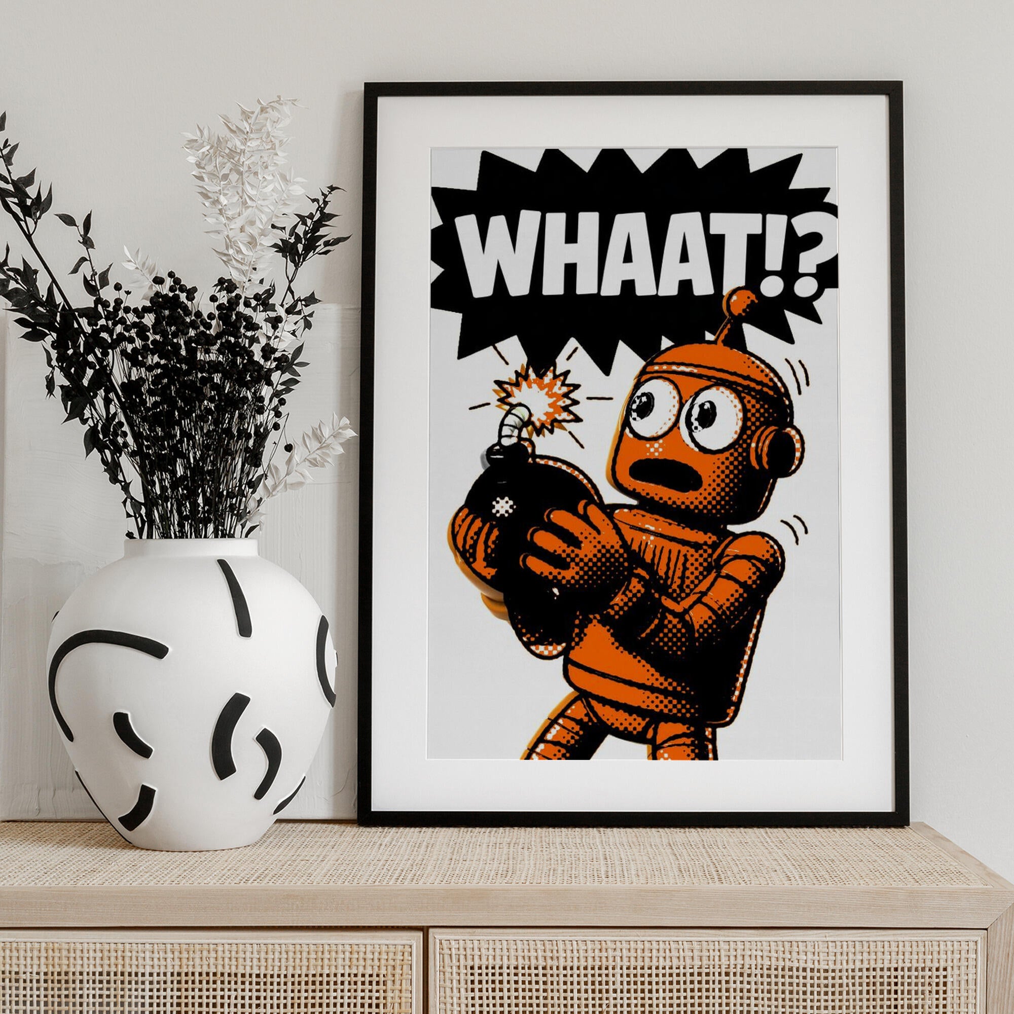Orange Robot Bomb Shock