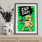Comic Robot Zap Zap