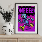 Pop Art Roller Robot