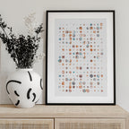 Warm Cool Abstract Dots