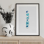 Serene Blue Circles