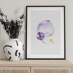 Purple Gold Abstract Shapes