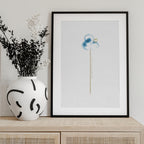 Blue Watercolor Bloom