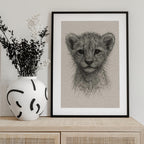 Cute Lion Cub Sketch