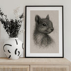 Woodland Squirrel Portrait