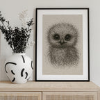 Cute Fluffy Baby Owl