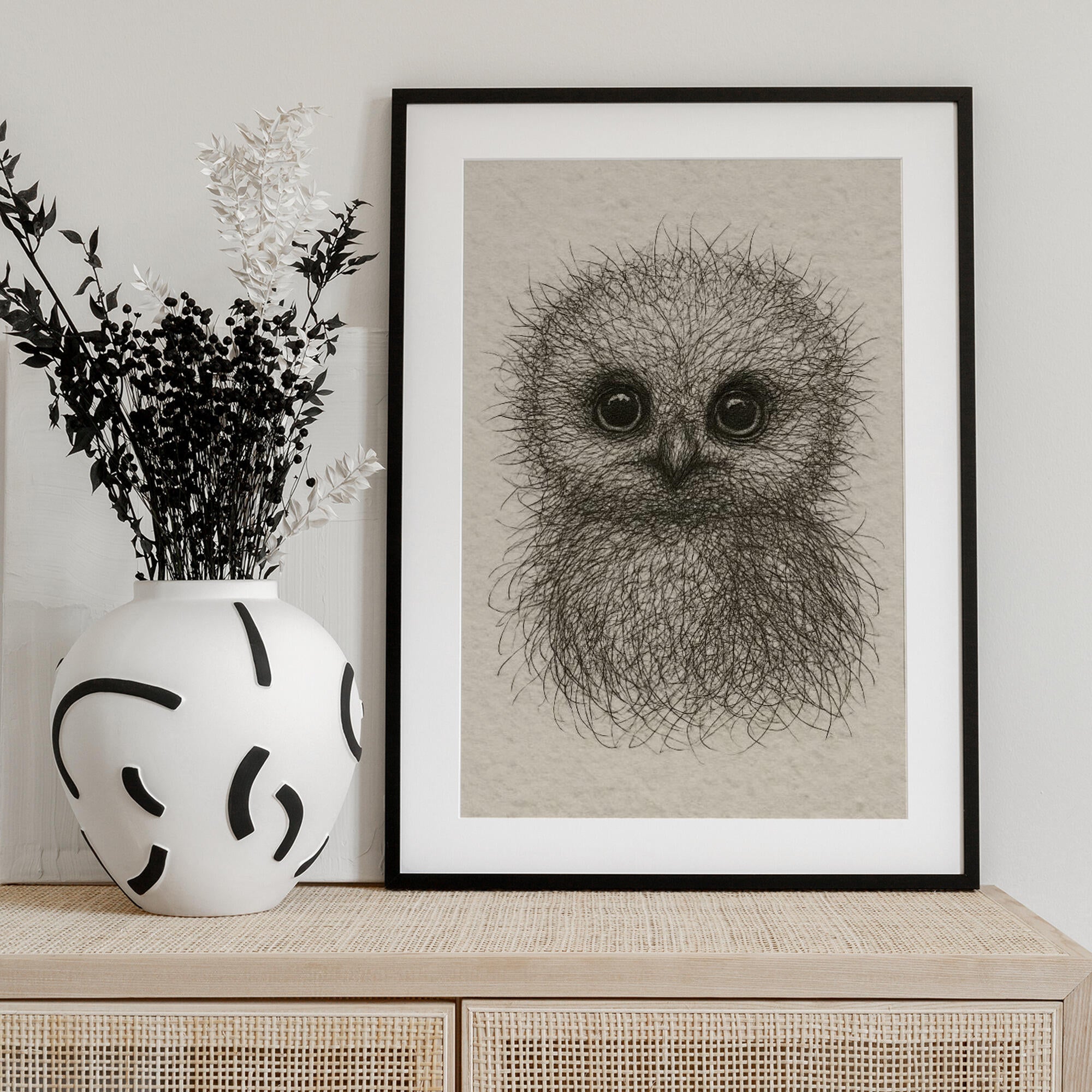 Cute Fluffy Baby Owl