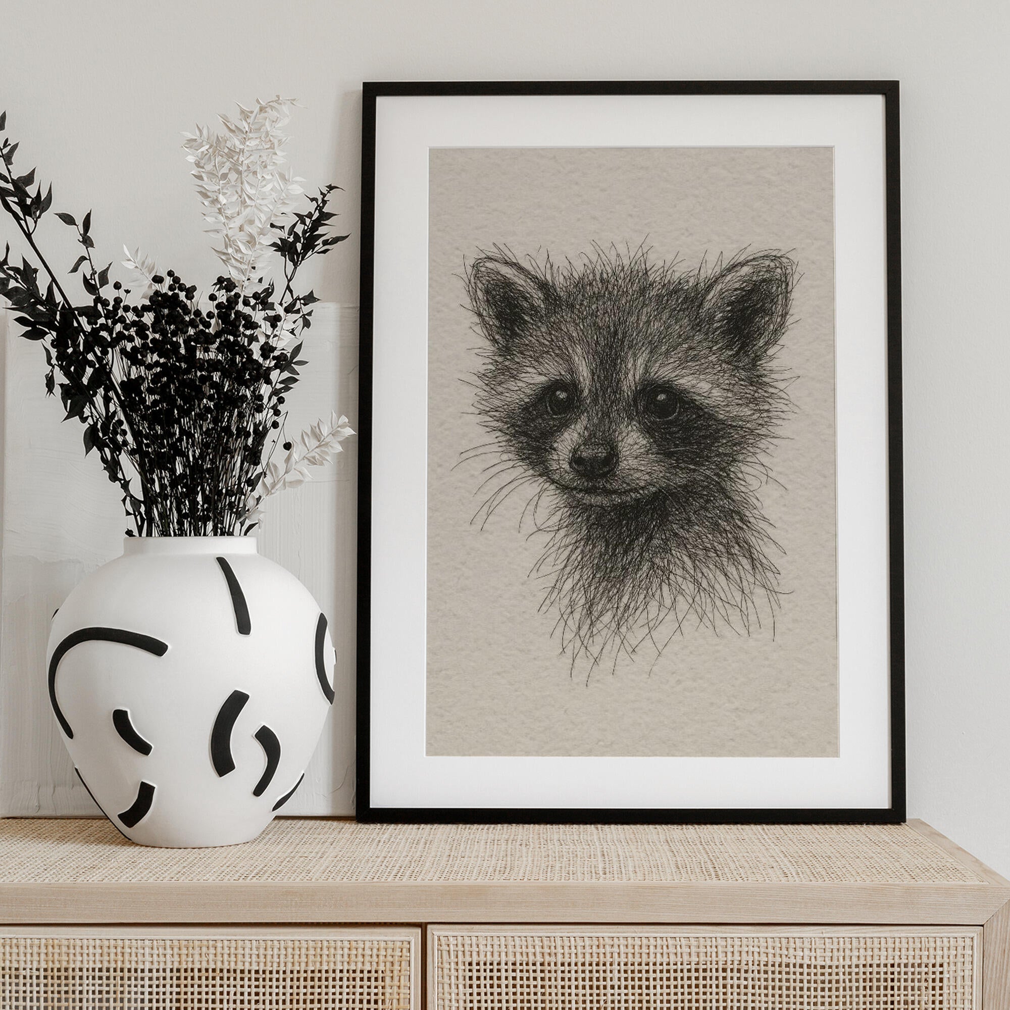 Curious Baby Raccoon