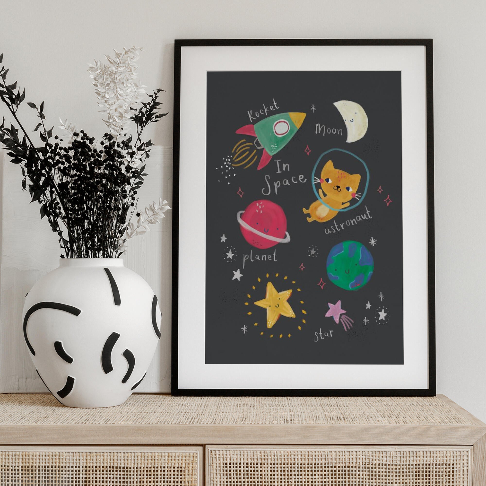 Rocket Cat In Space