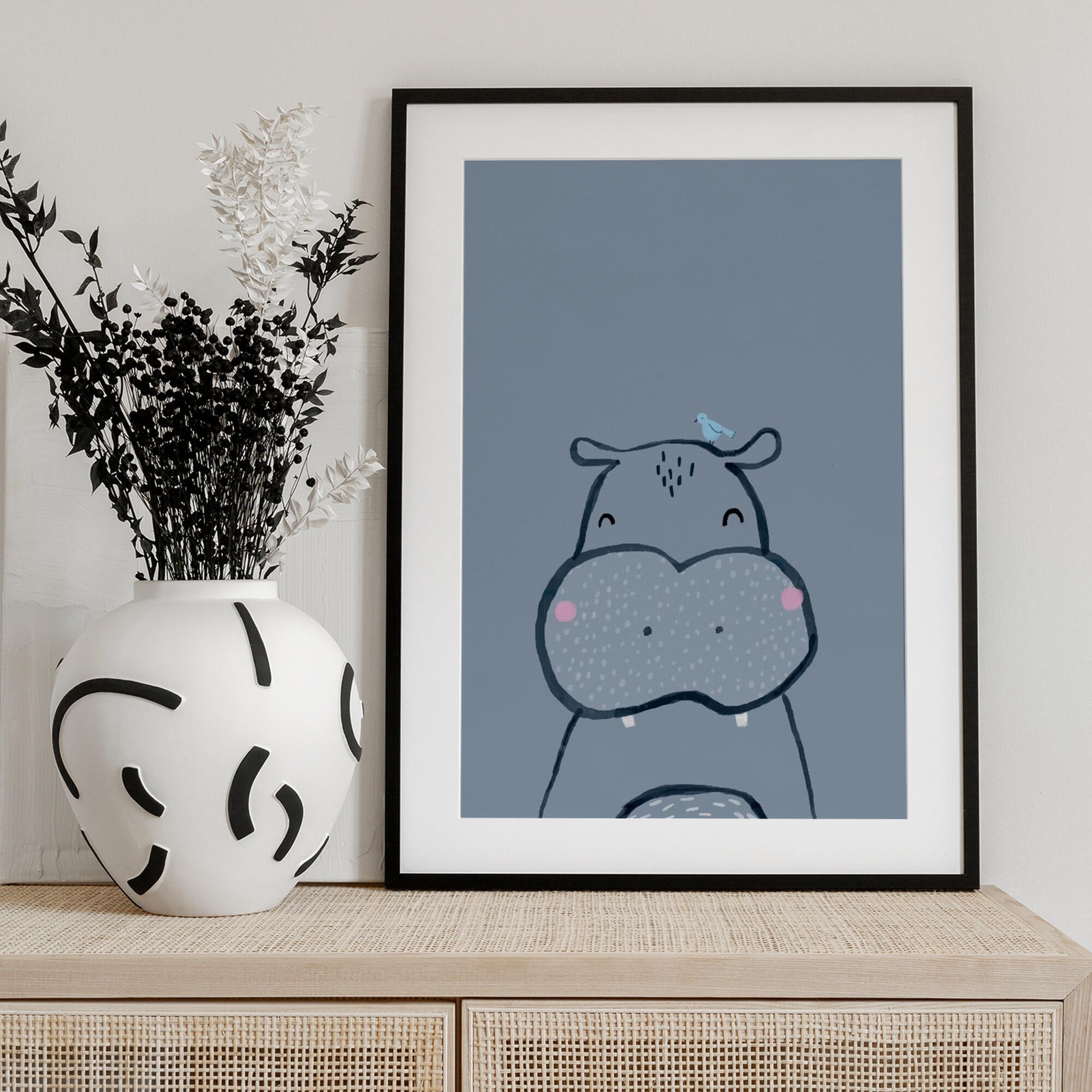 Sweet Hippo and Bird