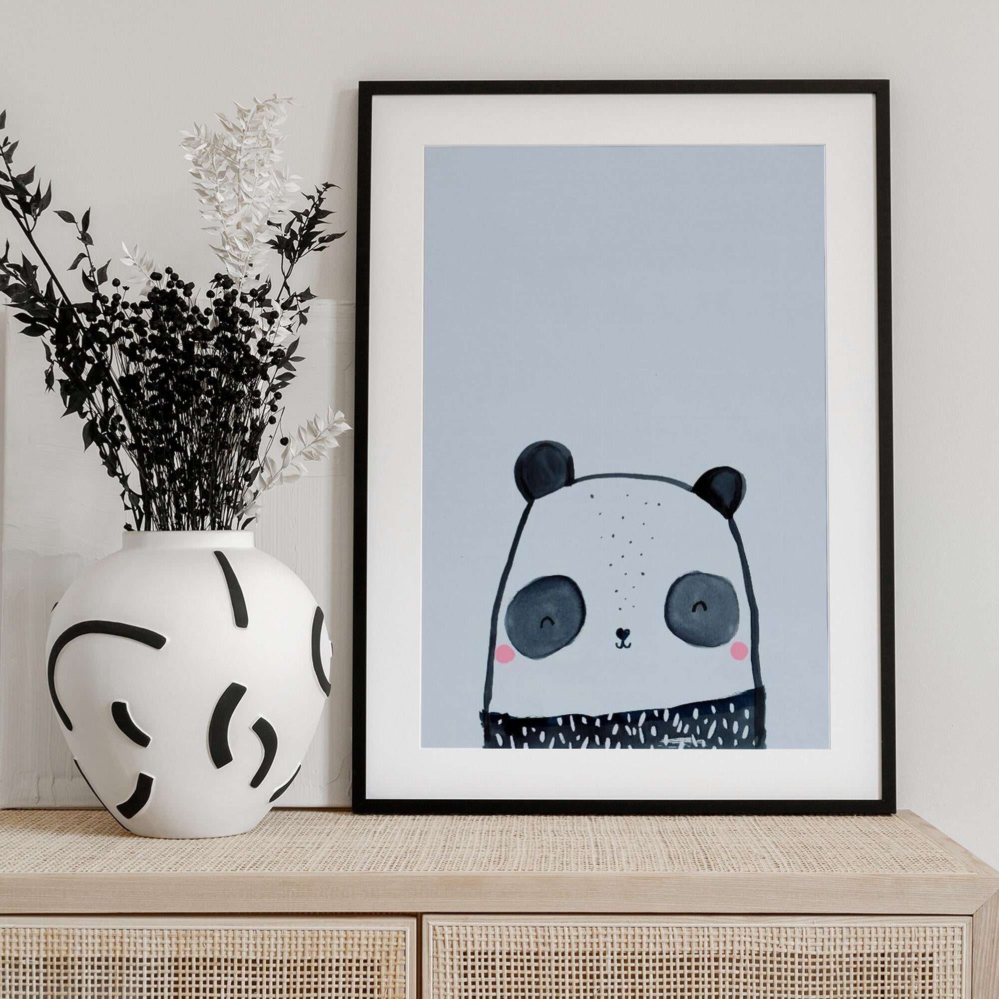 Happy Panda Face