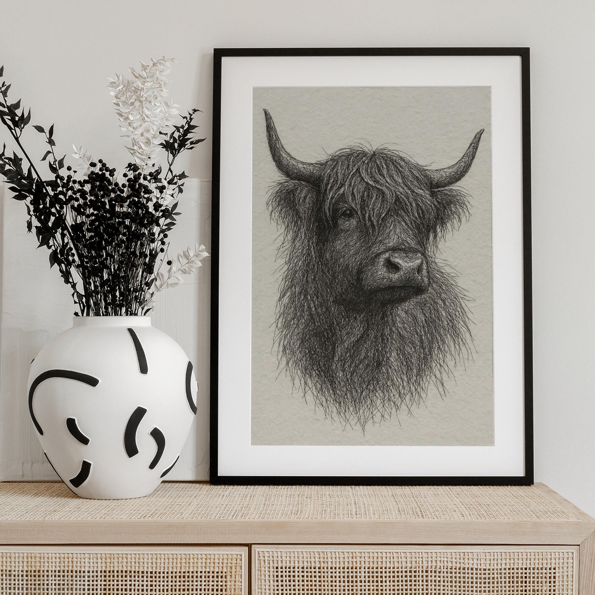 Shaggy Highland Bull
