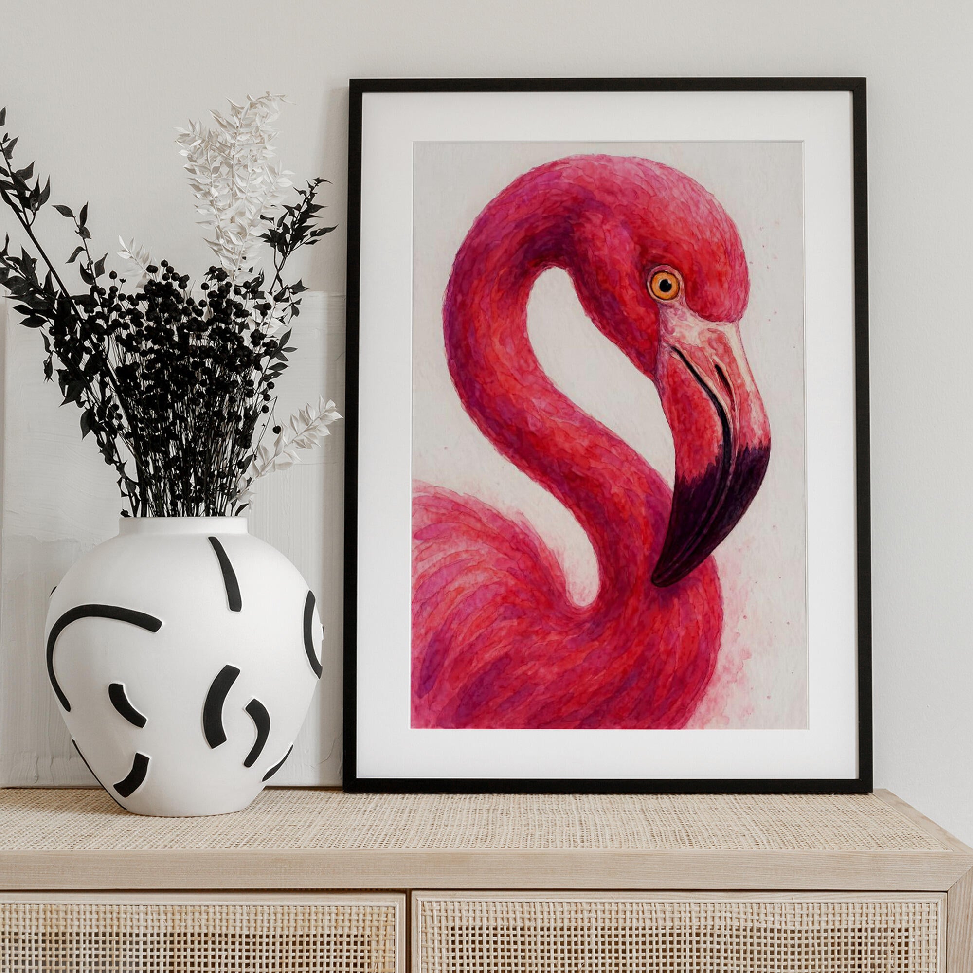 Elegant Pink Flamingo