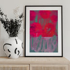 Vibrant Pink Abstract
