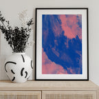 Blue Pink Abstract Strokes