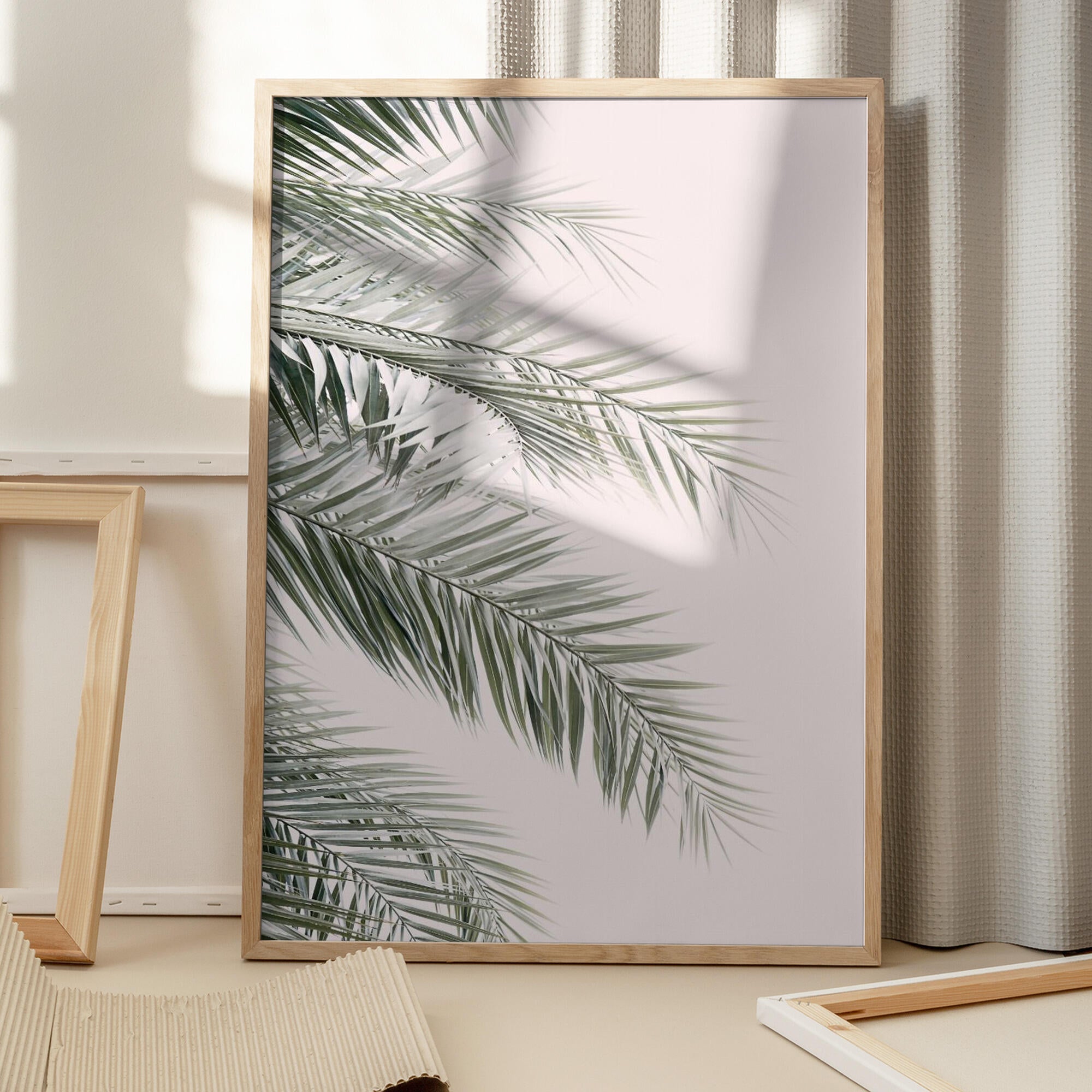 Blush Palm Leaves