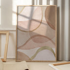 Blush and Brown Abstract