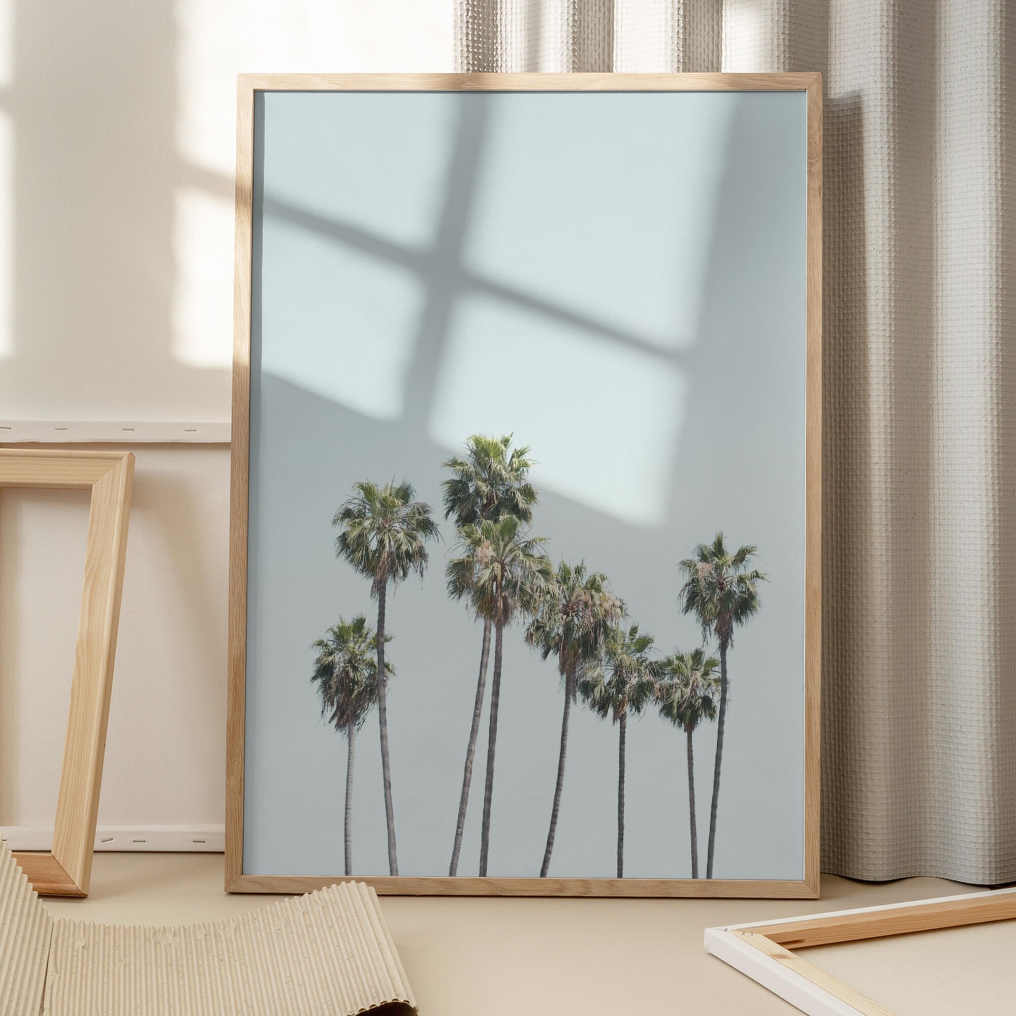 Blue Palm Trees