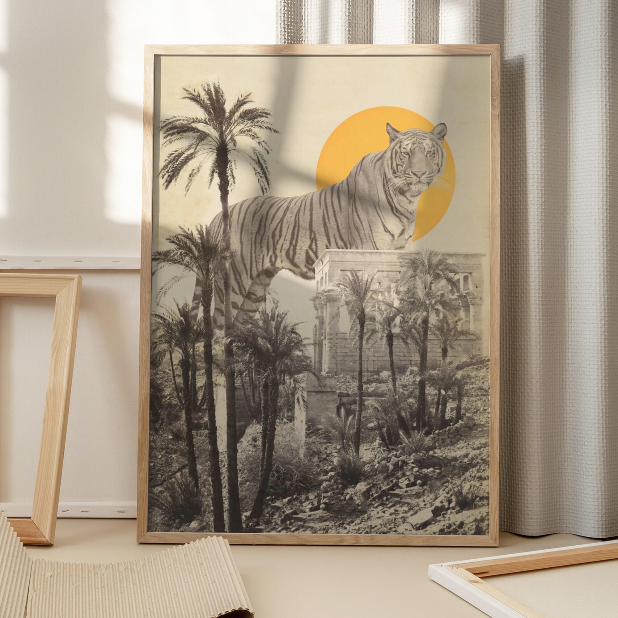 Giant Tiger In Ruins