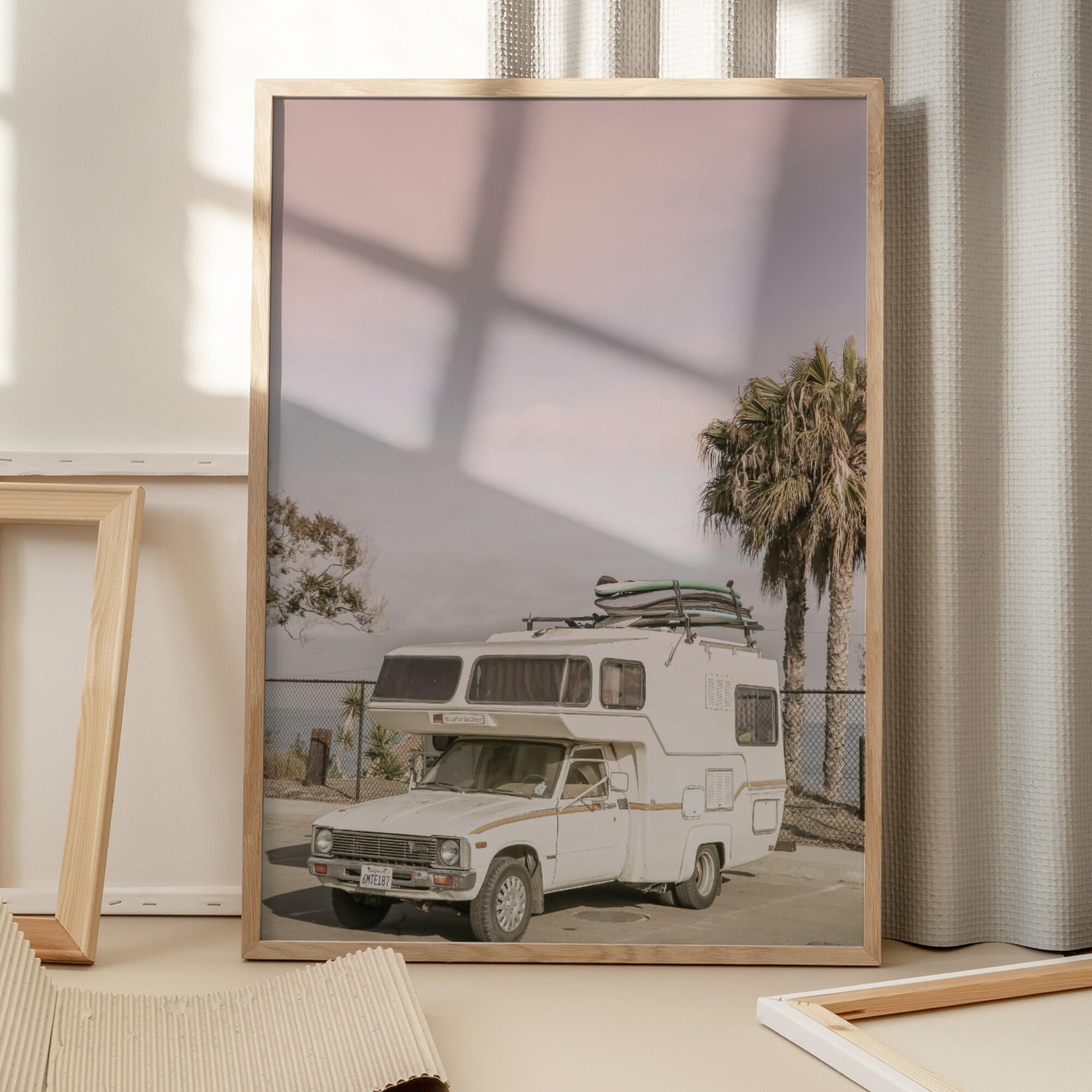 Vintage Camper Parked