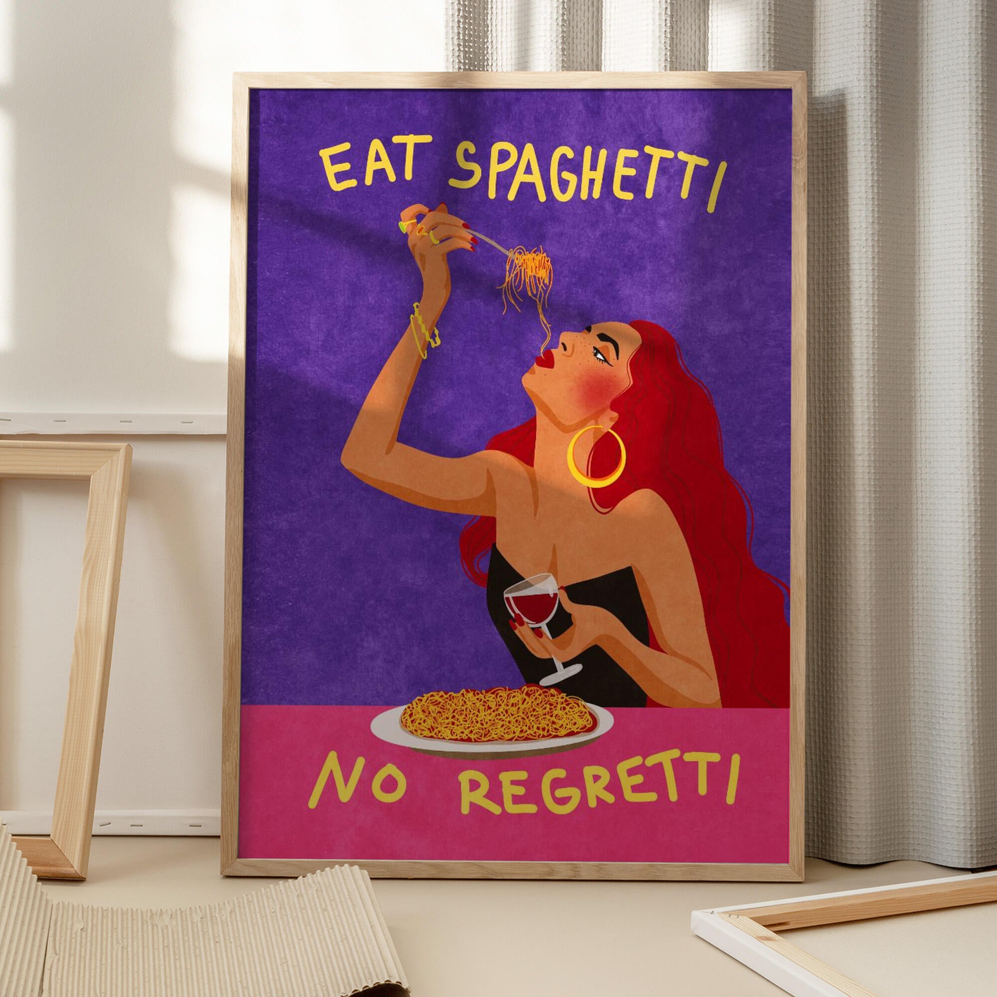 Eat spaghetti no regretti