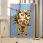 Flowers In a Vintage Tea Can