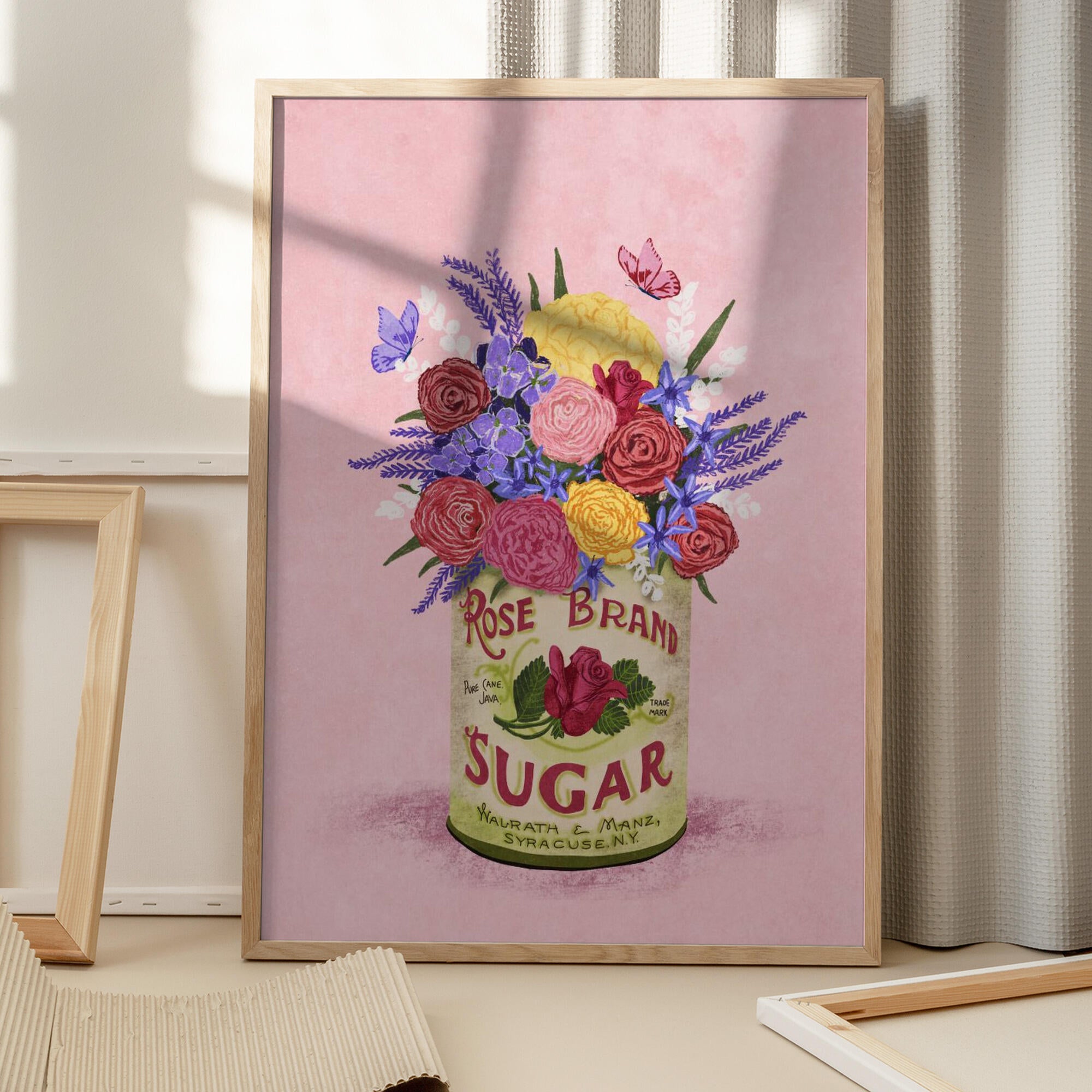 Flowers In a vintage Can