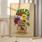 Flowers In a Vintage Coffee Can