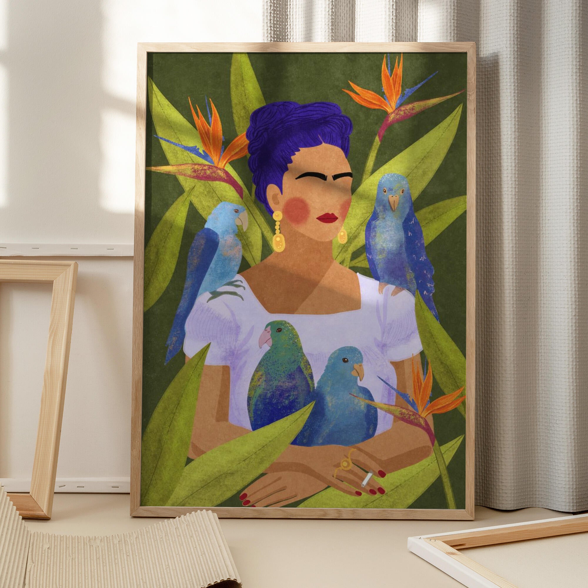 Frida and birds
