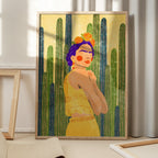 Frida and cacti