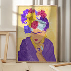 Frida and flowers