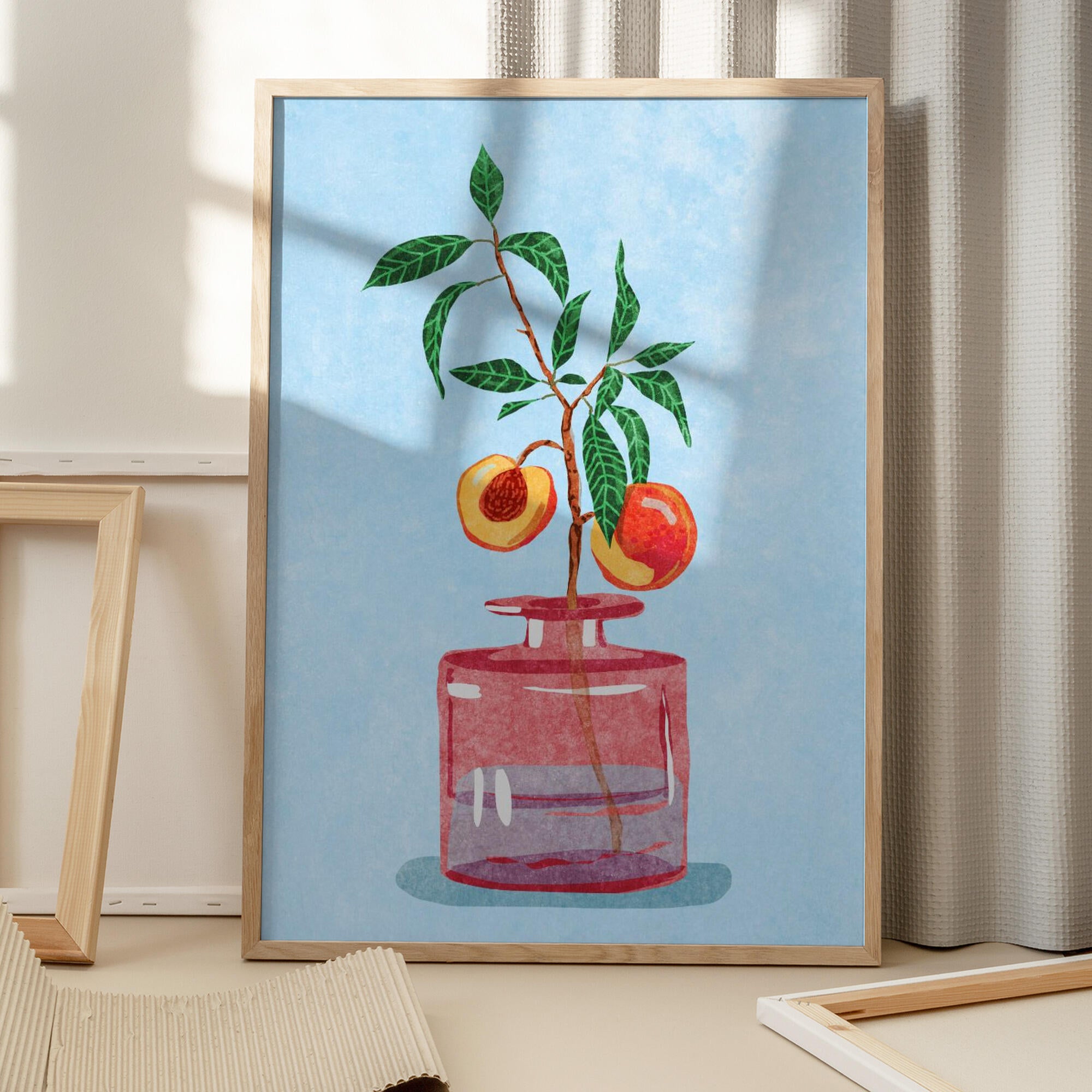 Peach Tree in Vase