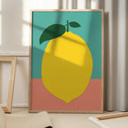 Lemon With Two Leaves