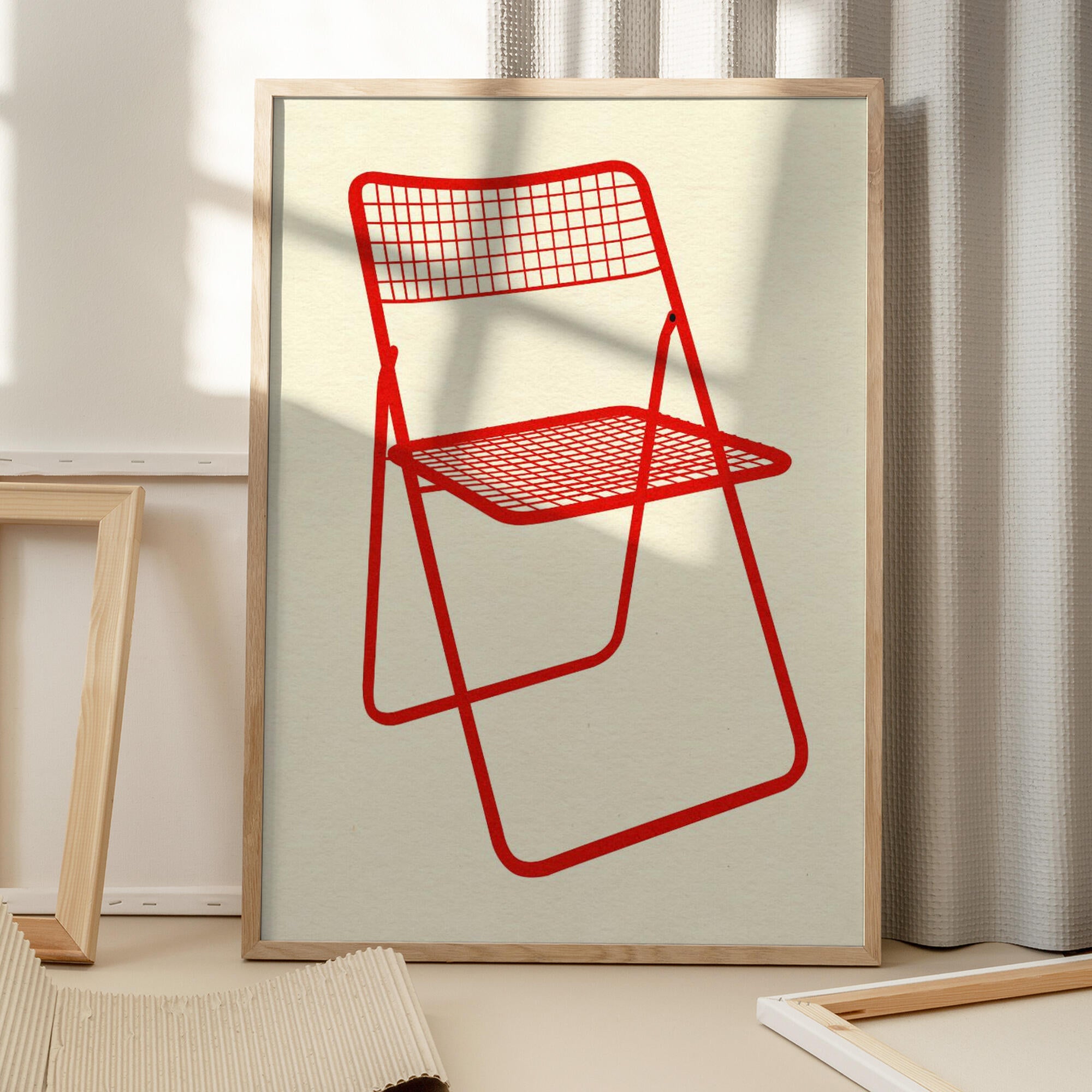 Ted Net Chair Red