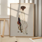 Standing Nude Woman With a Patterned Robe 1917