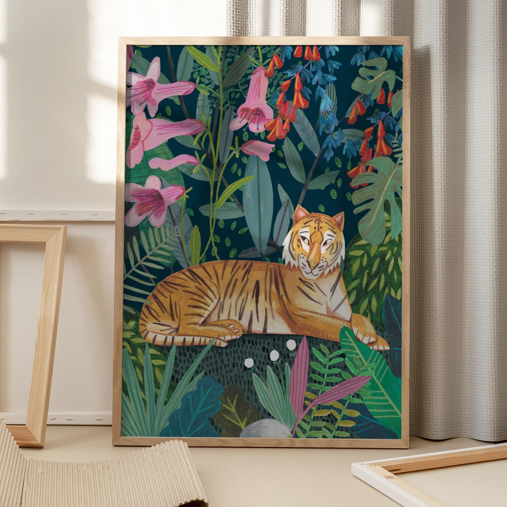 Tiger in the jungle
