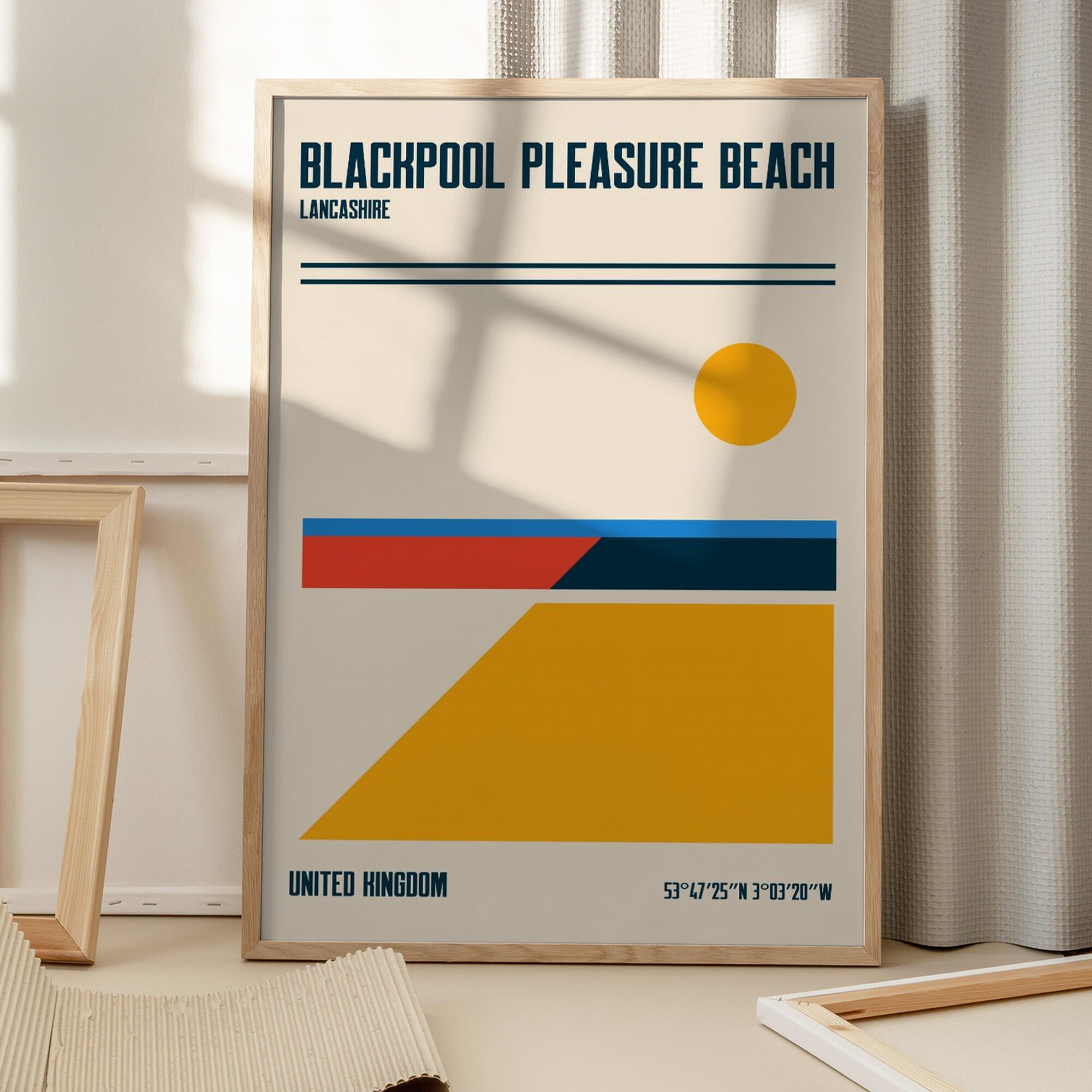 Blackpool Pleasure Beach Travel Poster