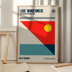 Lake Windermere Lake District National Park Travel Poster