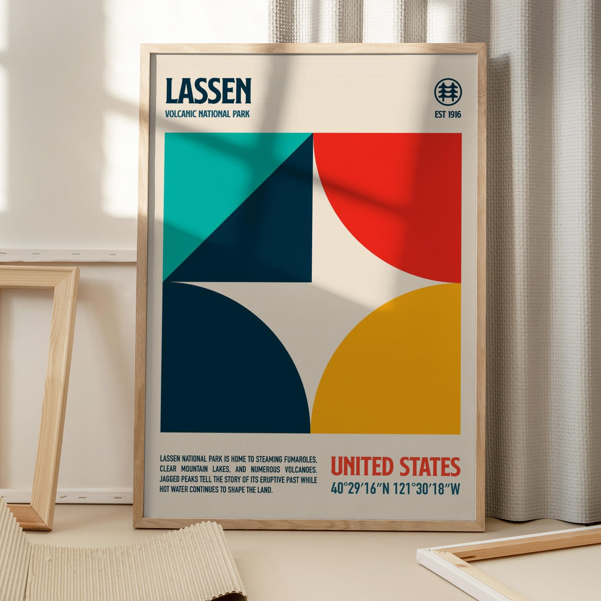 Lassen National Park Travel Poster