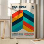 Mount Rainier National Park Travel Poster