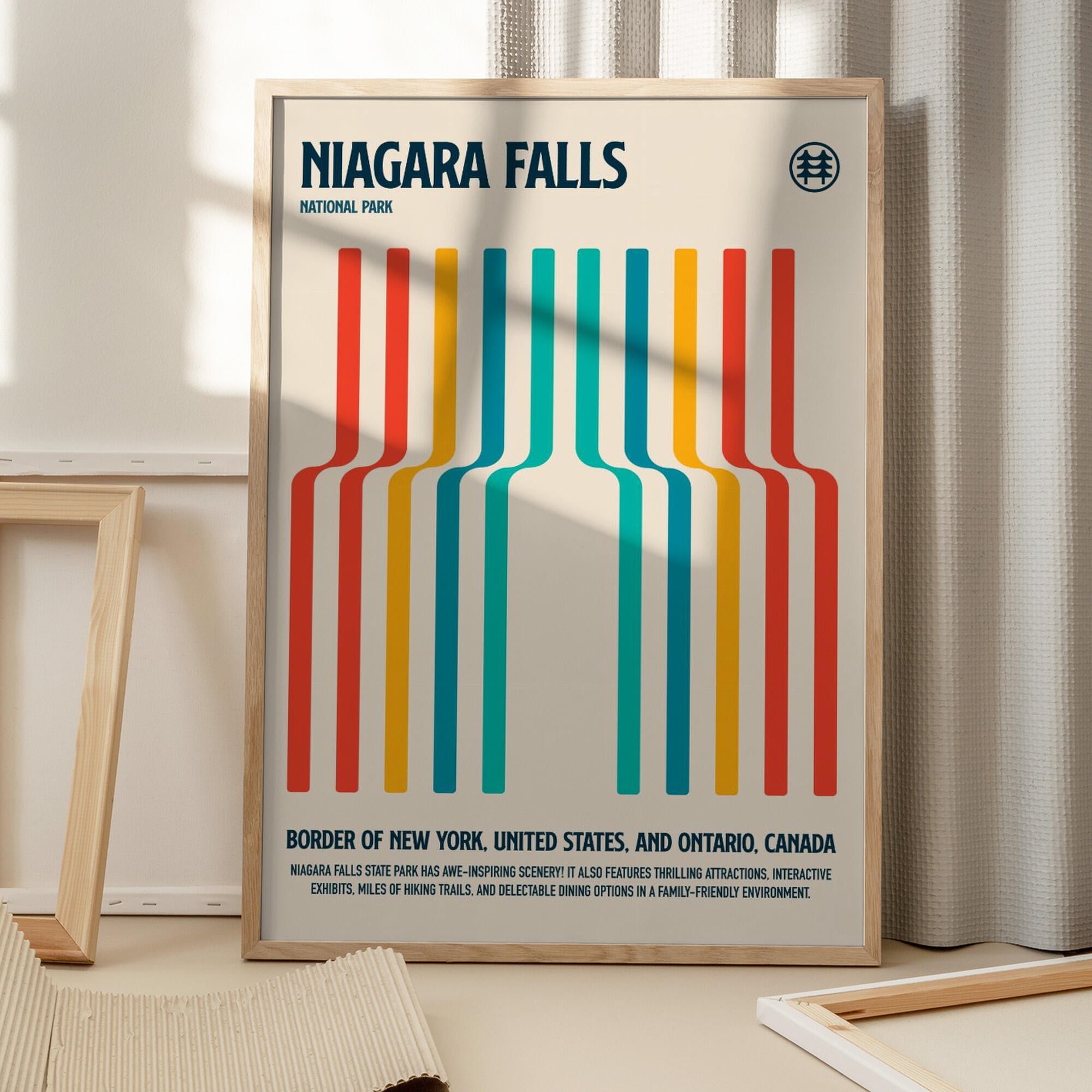 Niagara Falls National Park Travel Poster
