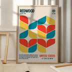Redwood National Park Travel Poster