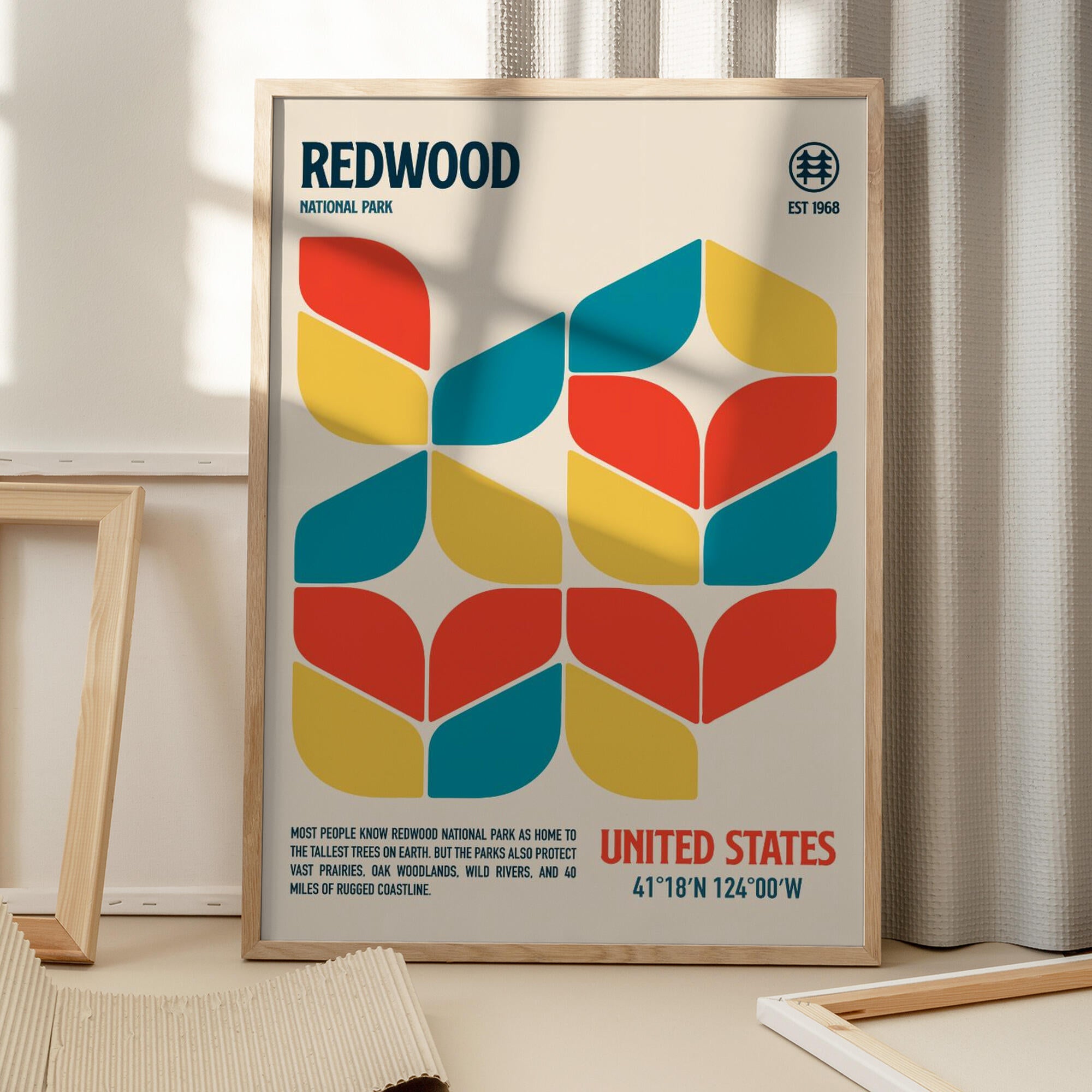 Redwood National Park Travel Poster