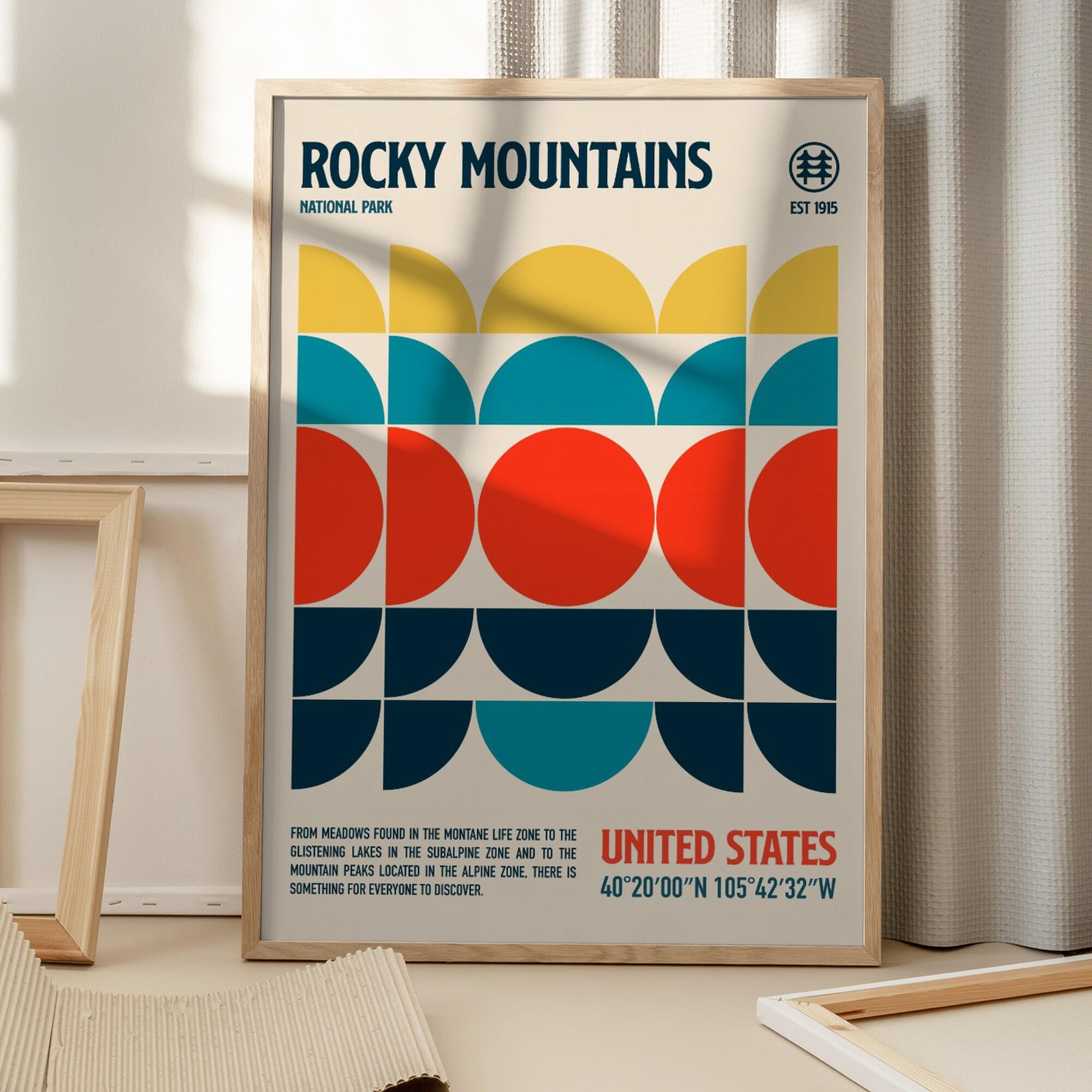 Rocky Mountains National Park Travel Poster
