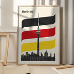 Berlin Retro Travel Print