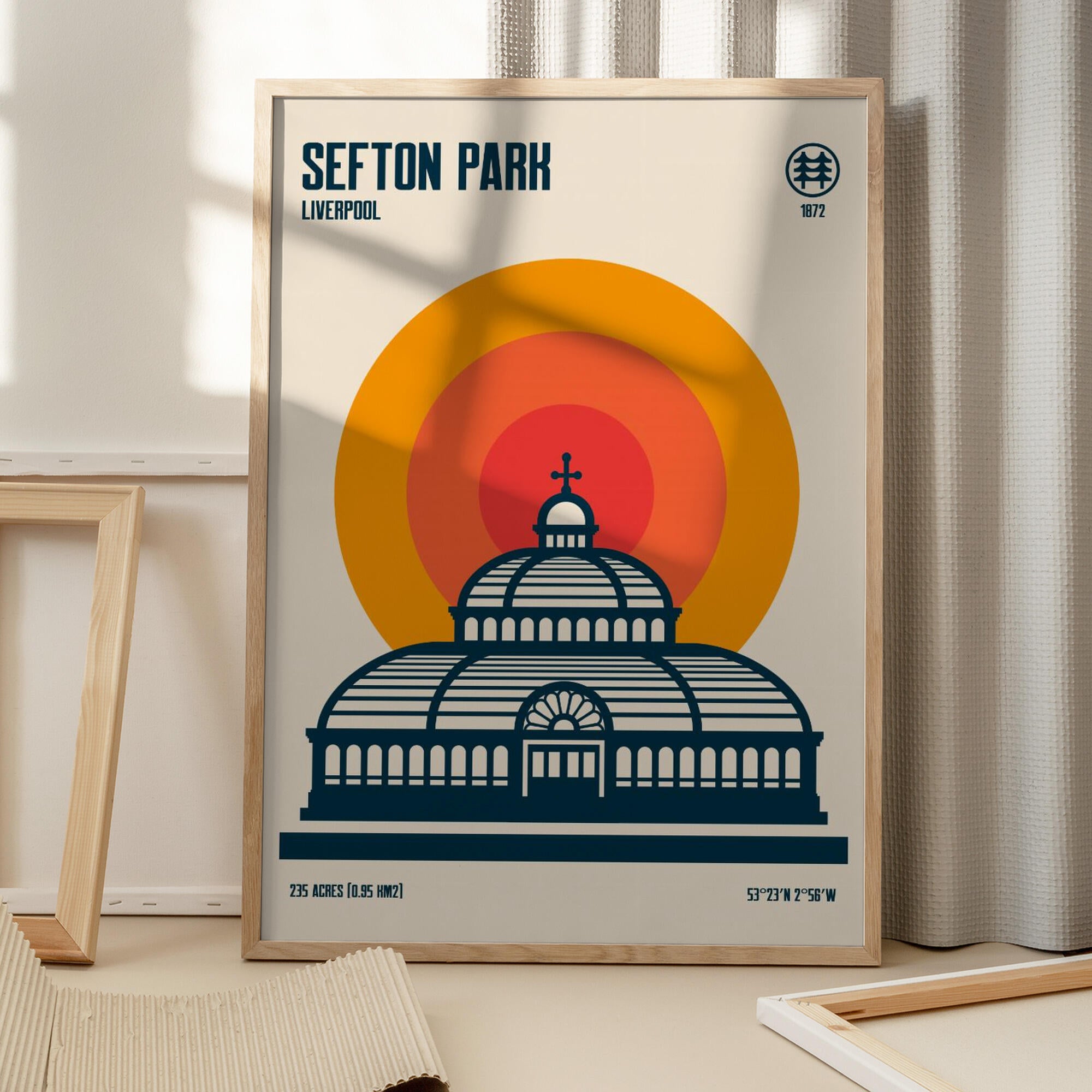Sefton Park Palm House Travel Print