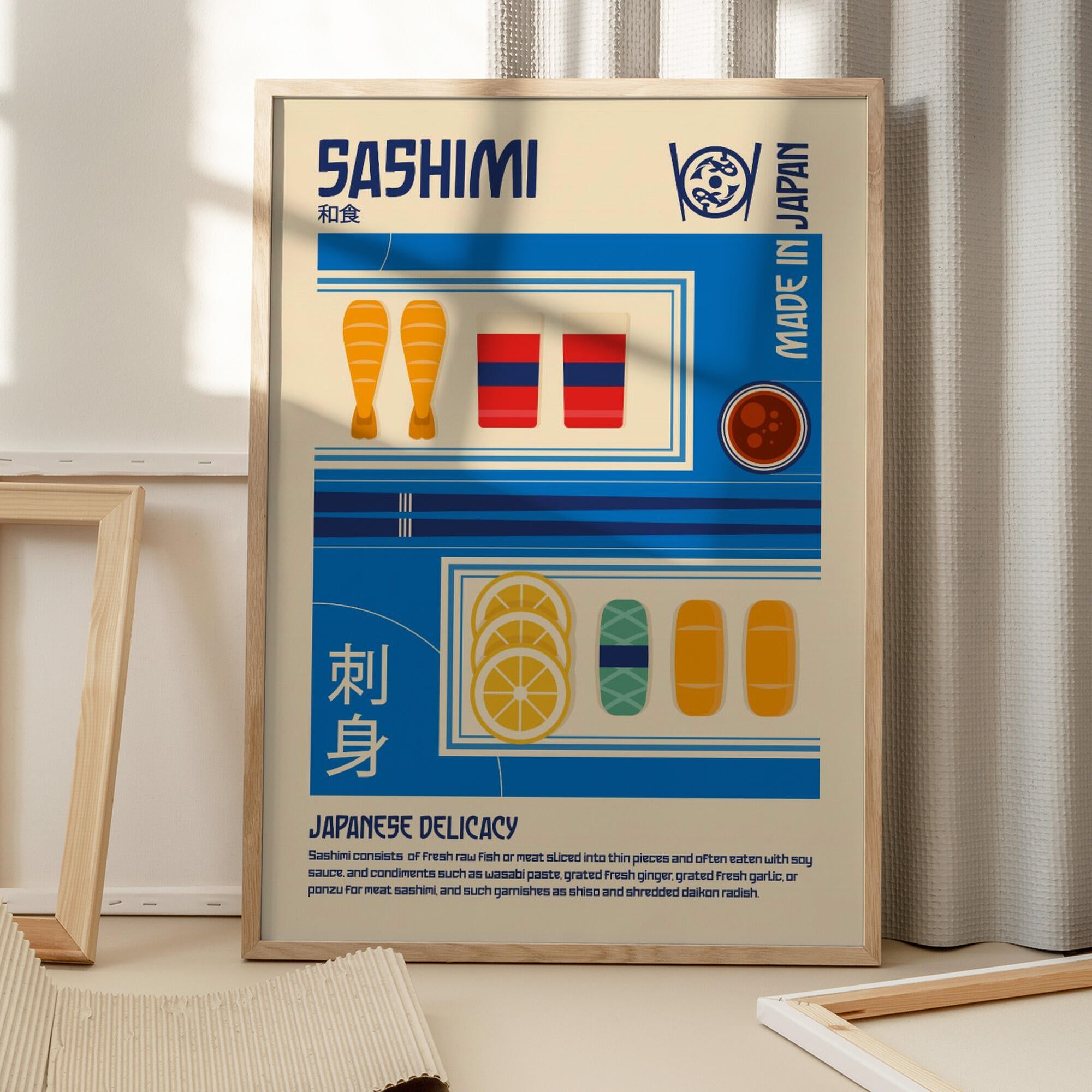 Sashimi Japanese Food Print
