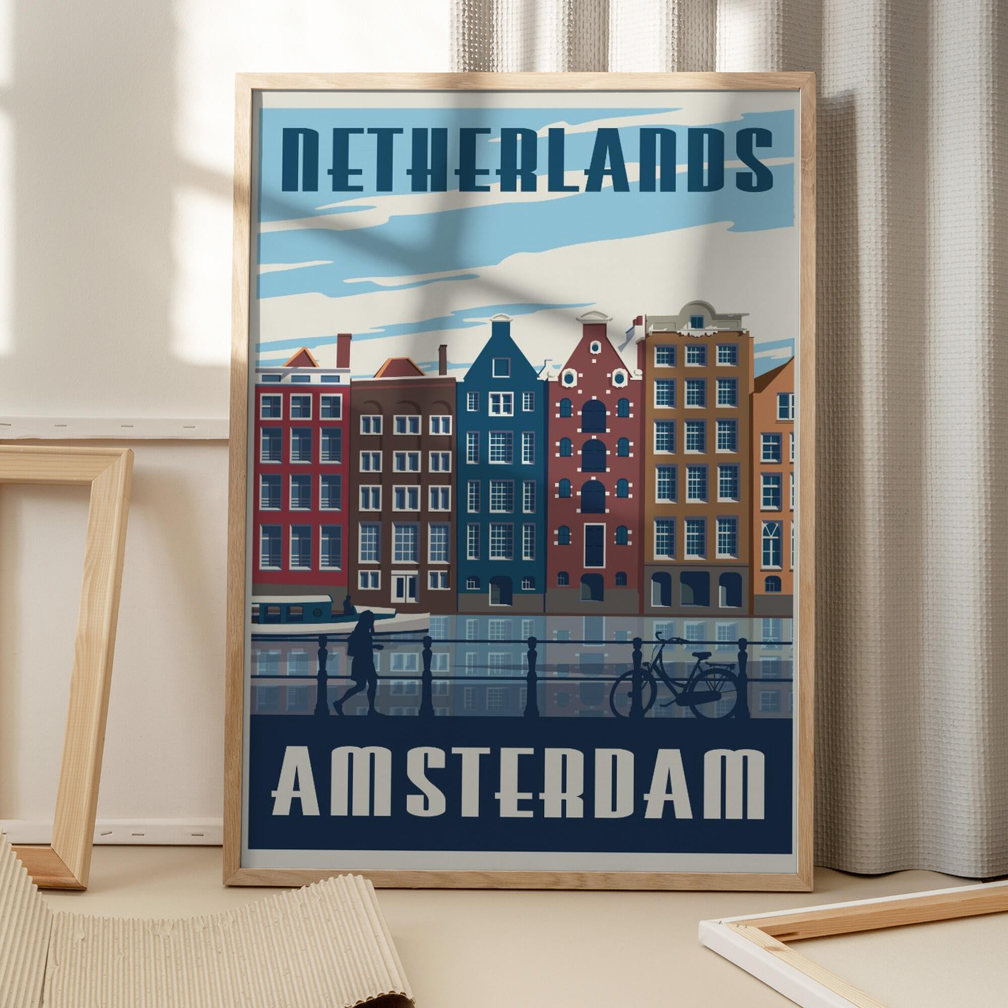 Amsterdam Travel Print
